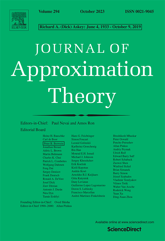 Go to journal home page - Journal of Approximation Theory